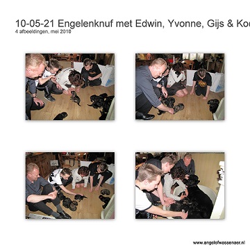 Bezoek van Edwin, Yvonne, Gijs en Koen